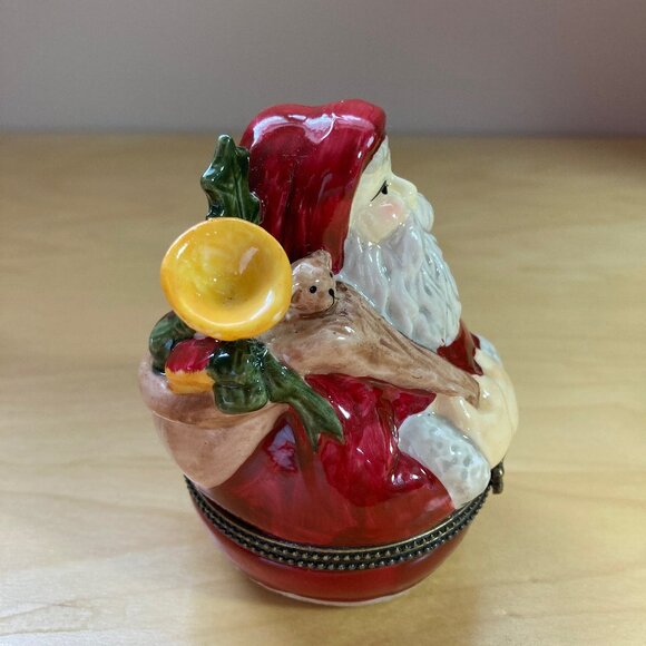 Vintage Villeroy & Boch Santa Hinged Trinket Box - Picture 4 of 6